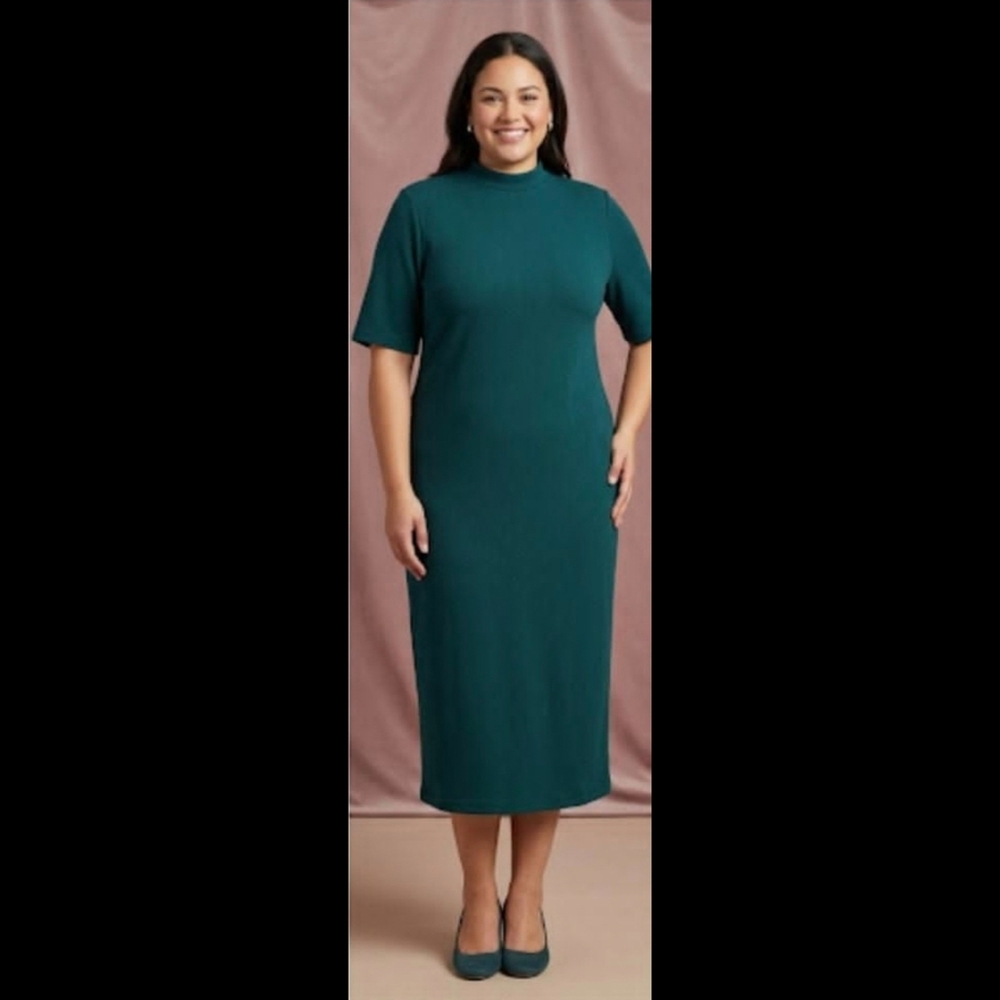 🆕️ LISTING!! SHEIN TEXTURED MOCK NECK DRESS